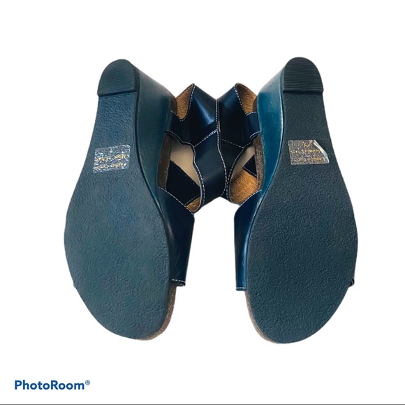 Elite by Corkys Navy  Back Door Wedge Sandal - Picture 5 of 7